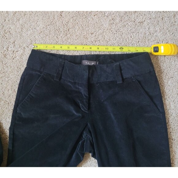 Talie Womens Corduroy Black Wide Leg High Waisted Pants Size 10 Cotton Spandex - Picture 3 of 8